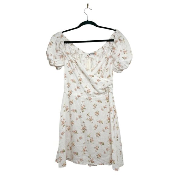 Reformation Floral Mini Dress Off the Shoulders - Picture 3 of 7